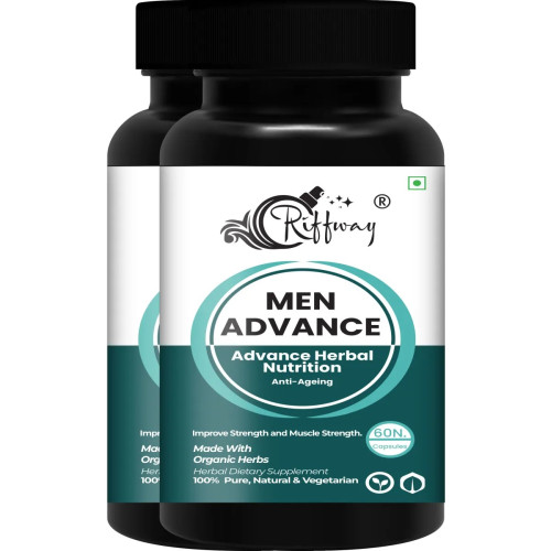 Riffway Men Advance Nutrition  Capsules (60 Capsules, Pack of 2)