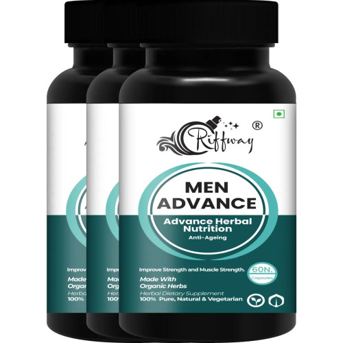 Riffway Men Advance Nutrition  Capsules (60 Capsules, Pack of 3)