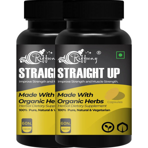 Riffway Straight Up  Capsules (60 Capsules, Pack of 2)