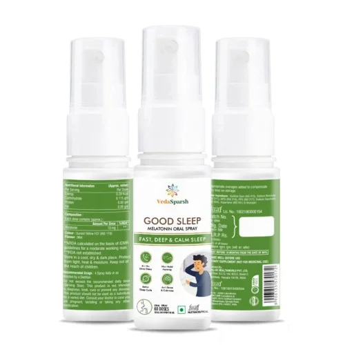 Veda Sparsh Good Sleep Melatonin Oral Spray (Mint Flavour) (40ml)