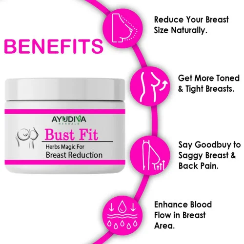 Ayudiva Herbals Bust Fit Cream (50g, Pack of 3)