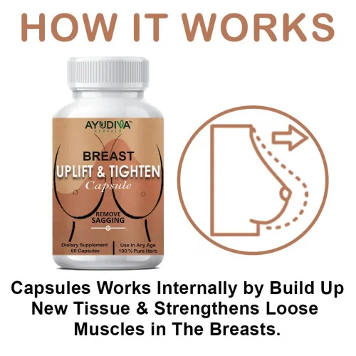 Ayudiva Herbals Breast Uplift & Tighten  Capsulesule (60 Capsules)
