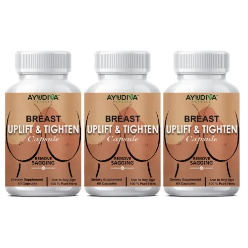 Ayudiva Herbals Breast Uplift & Tighten  Capsulesule (60 Capsules, Pack of 3)