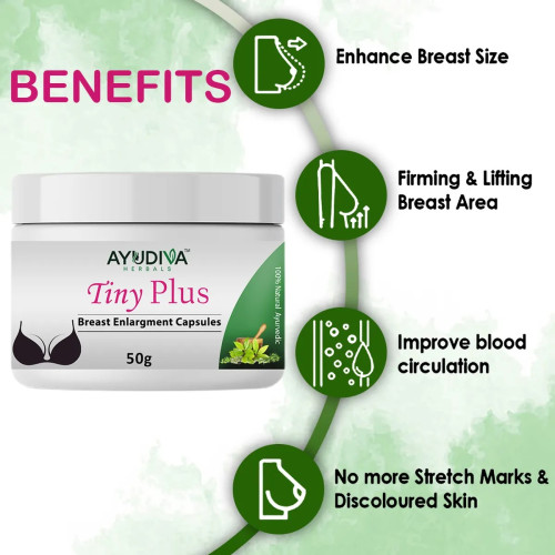 Ayudiva Herbals Tiny Plus Cream (50g, Pack of 3)
