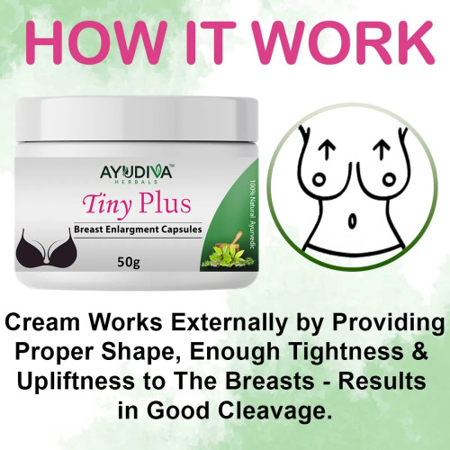 Ayudiva Herbals Tiny Plus Cream (50g, Pack of 3)