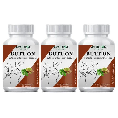 Ayudiva Herbals Butt On  Capsules (60 Capsules, Pack of 3)