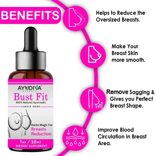 Ayudiva Herbals Bust Fit Liquid Drop (30ml, Pack of 3)