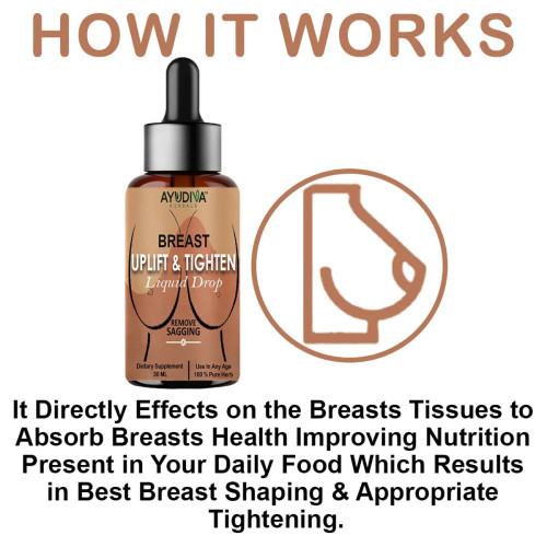 Ayudiva Herbals Breast Uplift & Tighten Liquid Drop (30ml, Pack of 3)