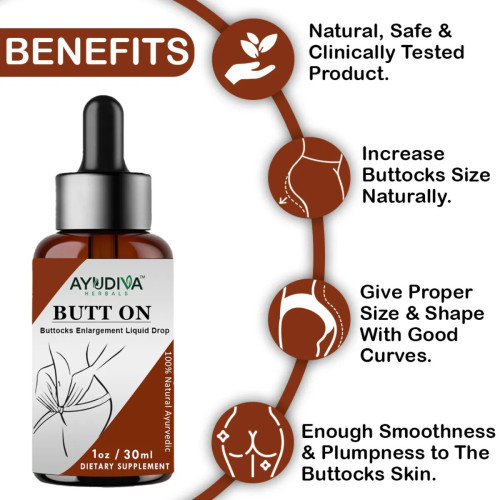 Ayudiva Herbals Butt On Buttocks Enlargement Liquid Drop (30ml)