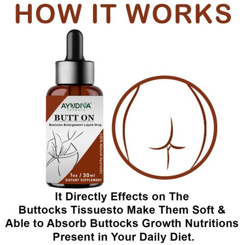 Ayudiva Herbals Butt On Buttocks Enlargement Liquid Drop (30ml)