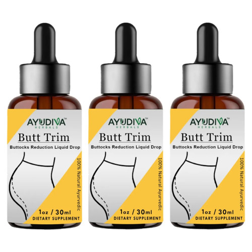 Ayudiva Herbals Butt Trim Buttocks Reduction Liquid Drop (30ml, Pack of 3)