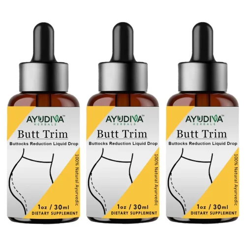 Ayudiva Herbals Butt Trim Buttocks Reduction Liquid Drop (30ml, Pack of 3)