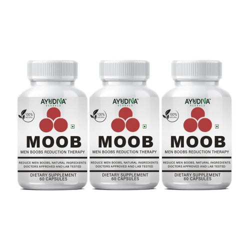 Ayudiva Herbals Moob  Capsules (60 Capsules, Pack of 3)