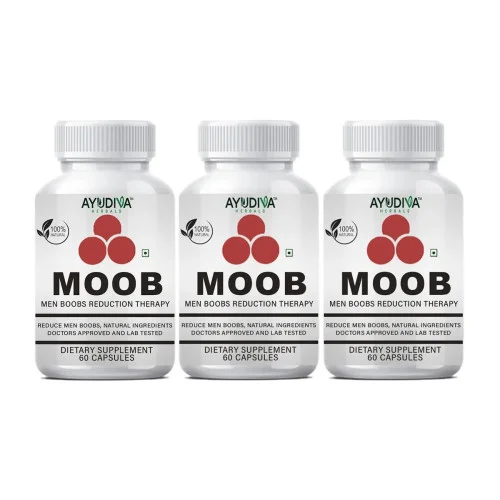 Ayudiva Herbals Moob  Capsules (60 Capsules, Pack of 3)