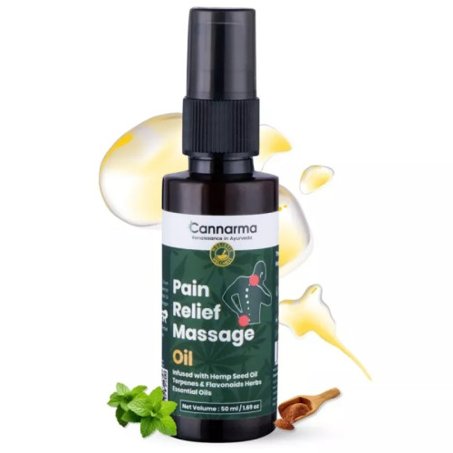 Cannarma Hemp Pain Relief Massage Oil (50ml)