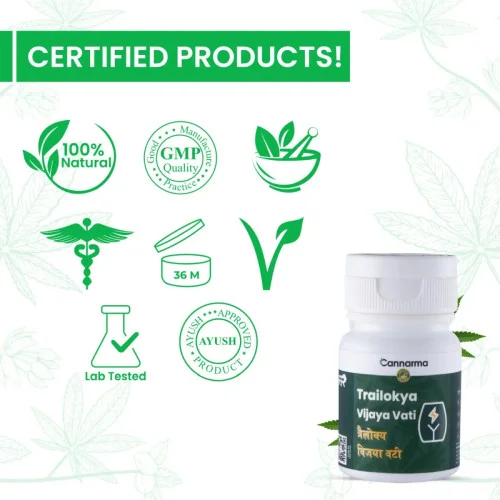 Cannarma Trailokya Vijaya Vati Pain Relief  Tablet (30 Tablets)