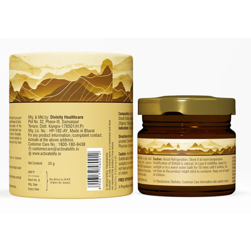 Activate Shilajit With Gold & Kesar Resin Form (20g)