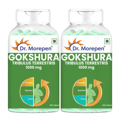 Dr Morepen Gokshura 1000Mg  Tablets (60 Tablets, Pack of 2)