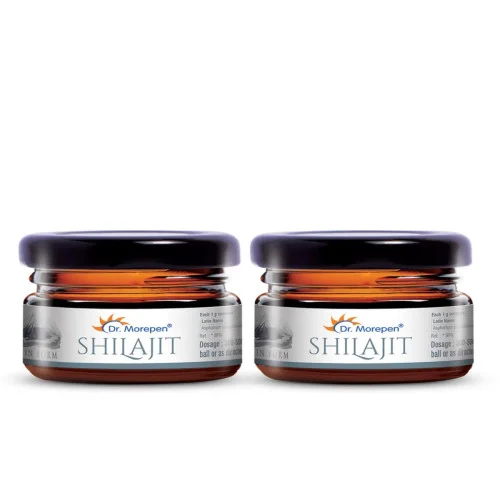 Dr Morepen Natural & Pure Shilajit Resin (15g, Pack of 2)