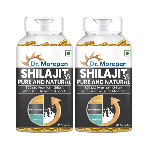 Dr Morepen Shilajit  Capsules (60 Capsules, Pack of 2)