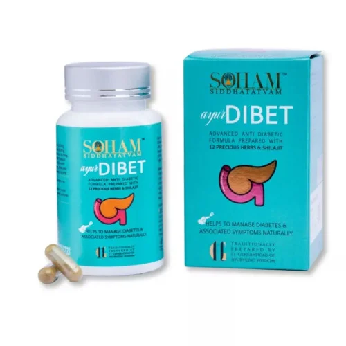 Soham Siddhatatvam Ayur Dibet  Capsules (60 Capsules)