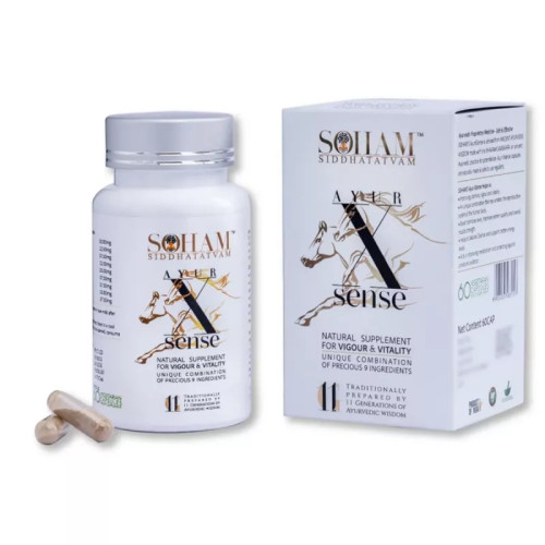 Soham Siddhatatvam Ayur X Sense  Capsules (60 Capsules)