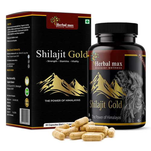 Herbal Max Shilajit Gold  Capsulesule (30 Capsules)