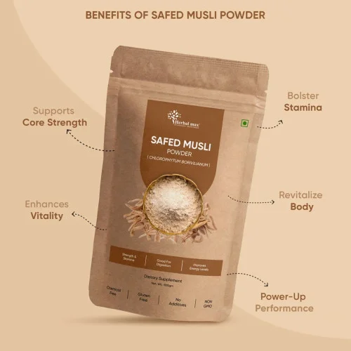 Herbal Max Safed Musli Powder (100g)