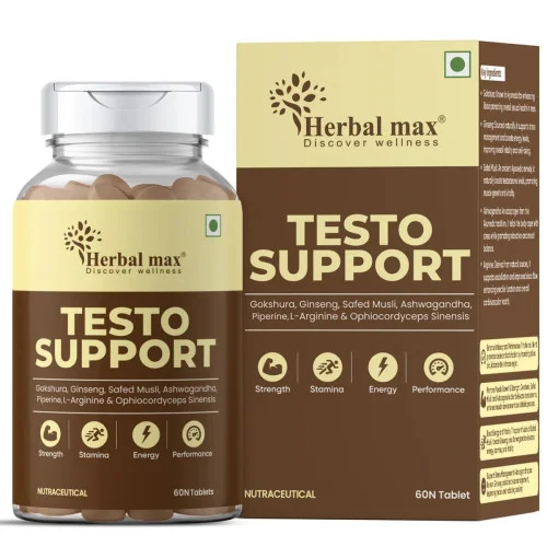 Herbal Max Testo Support  Capsules (60 Capsules)
