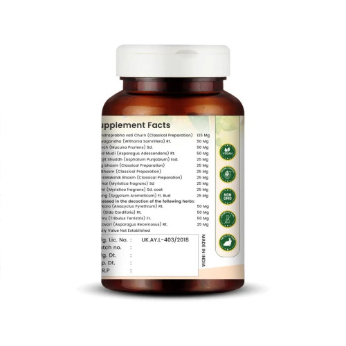 Vedikroots Libidocare  Capsules (60cap, Pack of 2)