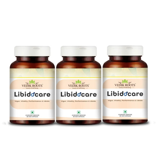 Vedikroots Libidocare  Capsules (60cap, Pack of 3)