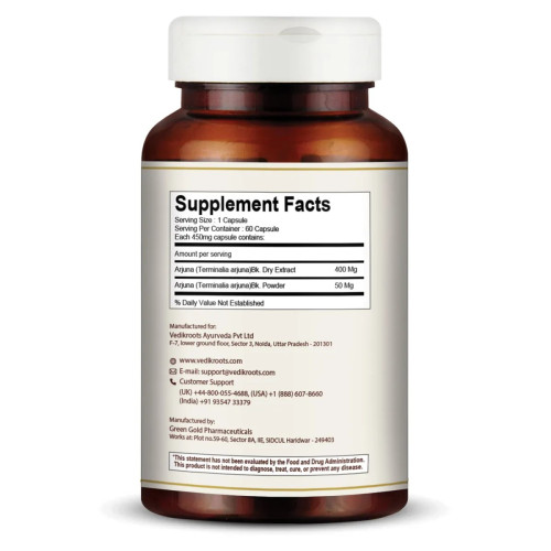Vedikroots Arjuna  Capsules (60cap)