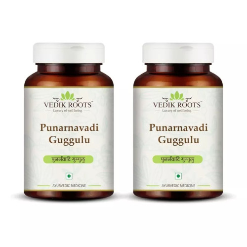 Vedikroots Punarnavadi Guggulu  Tablets (60 Tablets, Pack of 2)