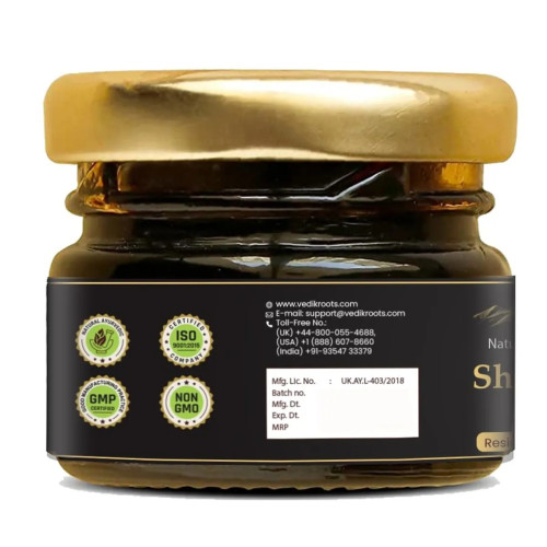 Vedikroots Natural and Pure Shilajit Resin Form (30g)