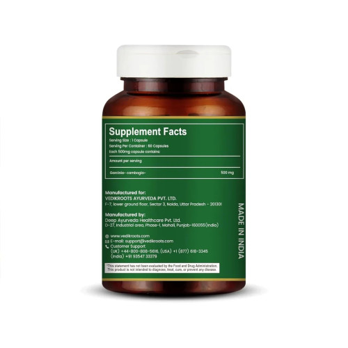 Vedikroots Garcinia Cambogia  Capsulesule (60cap)