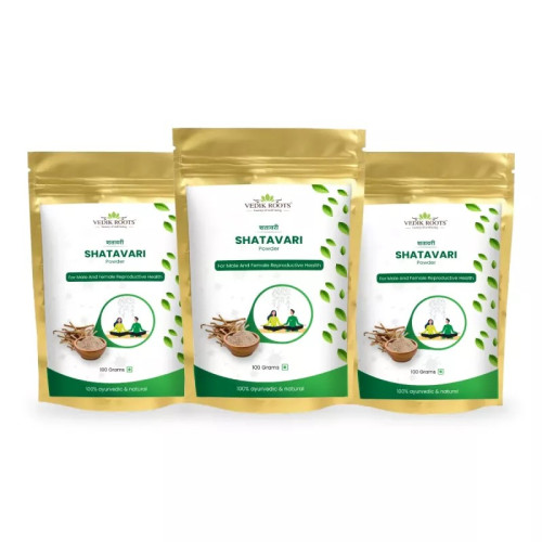 Vedikroots Shatavari Powder (100g, Pack of 3)