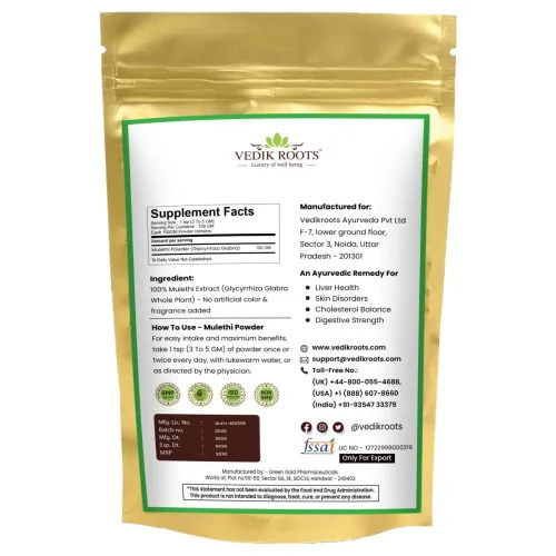 Vedikroots Mulethi Powder (100g)