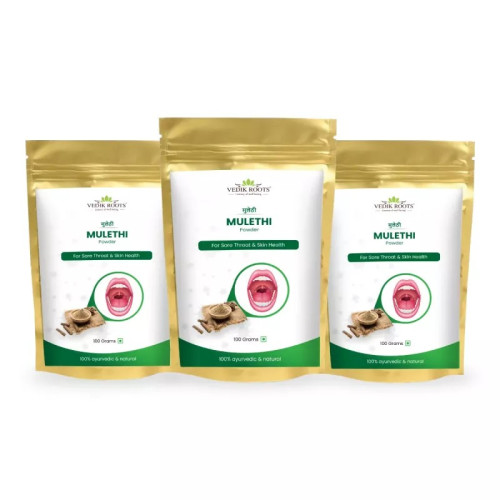 Vedikroots Mulethi Powder (100g, Pack of 3)