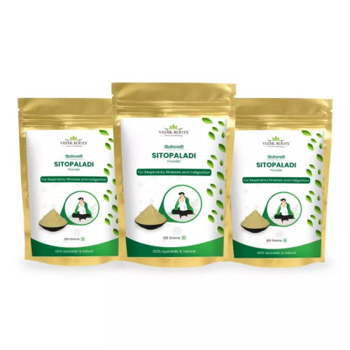 Vedikroots Sitopaladi Powder (100g, Pack of 3)