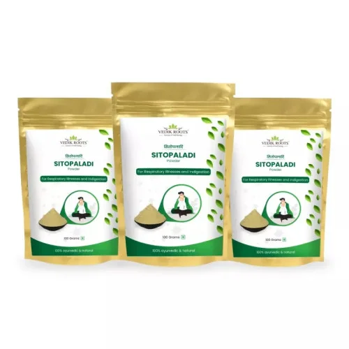 Vedikroots Sitopaladi Powder (100g, Pack of 3)