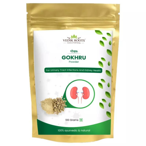 Vedikroots Gokhru Powder (100g)