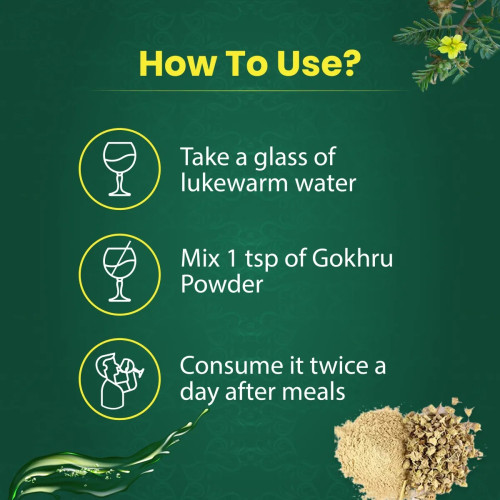 Vedikroots Gokhru Powder (100g)