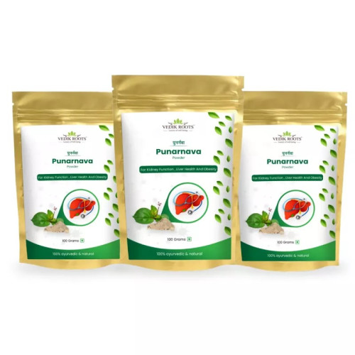 Vedikroots Punarnava Powder (100g, Pack of 3)