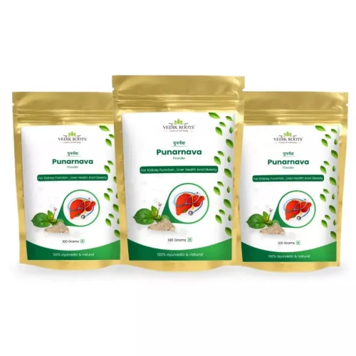 Vedikroots Punarnava Powder (100g, Pack of 3)