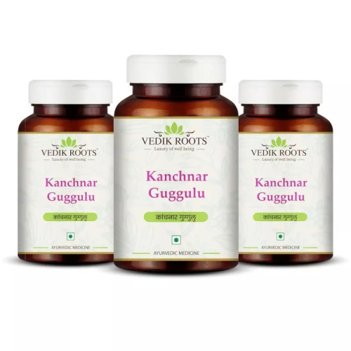 Vedikroots Kanchnar Guggulu  Tablets (60 Tablets, Pack of 3)