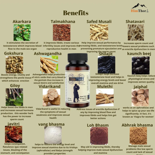 Himthor Shilajit  Capsulesule And Massage Oil (60 Capsules + 60ml) (1Pack)