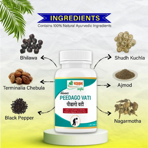 Shri Chyawan Ayurveda Peedago Vati  Tablets (30 Tablets)
