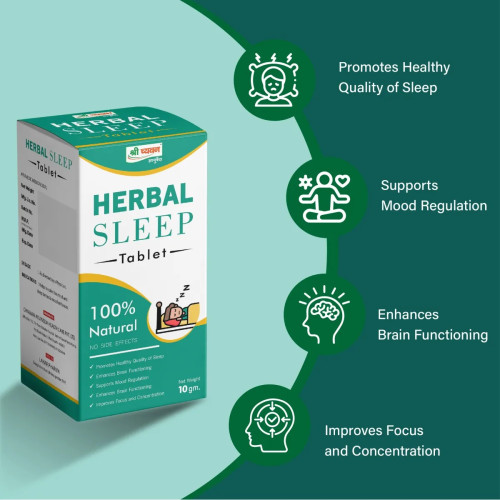 Shri Chyawan Ayurveda Herbal Sleep  Tablet (10g)
