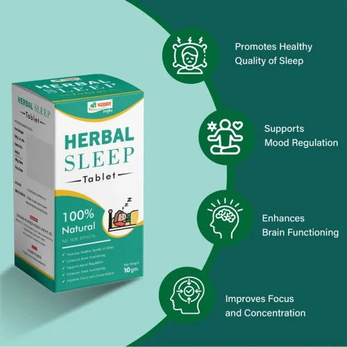 Shri Chyawan Ayurveda Herbal Sleep  Tablet (10g)