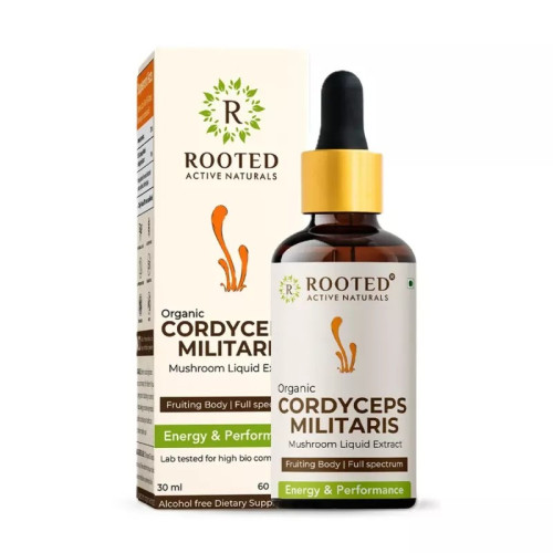 Rooted Active Naturals Cordyceps Militaris Liquid (30ml)